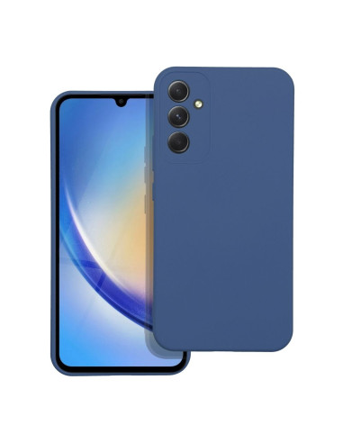 COQUE SILICONE pour SAMSUNG Galaxy A34 5G BLEU