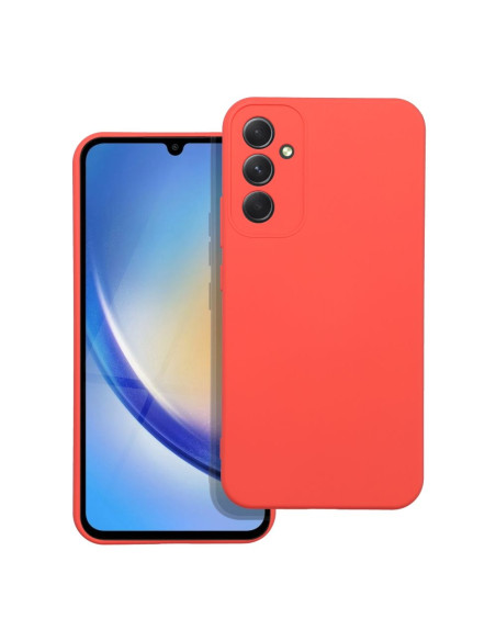COQUE SILICONE pour SAMSUNG Galaxy A34 5G pêche