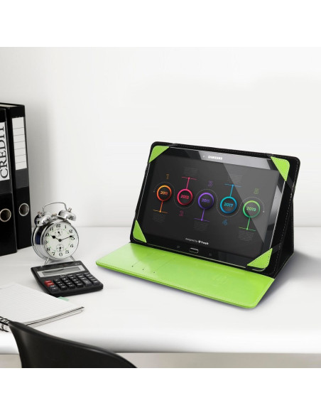 Etui universel Blun pour tablette 11" limette (UNT)