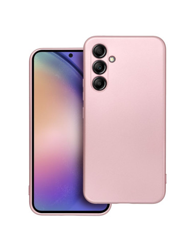 Coque METALLIC pour SAMSUNG A54 5G rose
