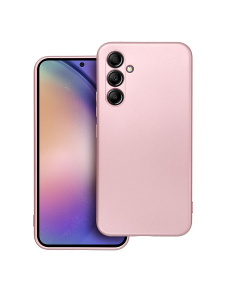 Coque METALLIC pour SAMSUNG A54 5G rose