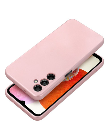 Coque METALLIC pour SAMSUNG A14 5G / A14 4G rose