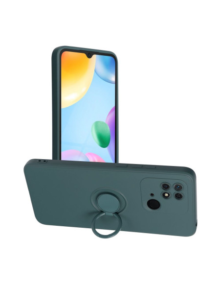 Coque SILICONE RING pour XIAOMI Redmi 10C vert
