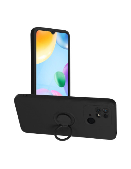 Coque SILICONE RING pour XIAOMI Redmi 10C noir