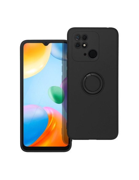 Coque SILICONE RING pour XIAOMI Redmi 10C noir