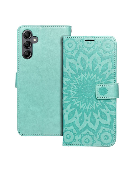Etui MEZZO Book pour SAMSUNG A14 4G / A14 5G mandala vert