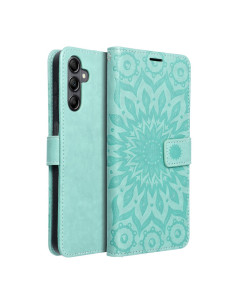 Etui MEZZO Book pour SAMSUNG A14 4G / A14 5G mandala vert 2