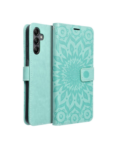 Etui MEZZO Book pour SAMSUNG A14 4G / A14 5G mandala vert