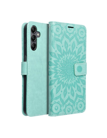 Etui MEZZO Book pour SAMSUNG A14 4G / A14 5G mandala vert