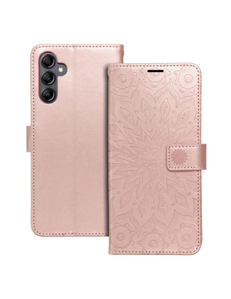 Etui MEZZO Book pour SAMSUNG A14 4G / A14 5G mandala or rose