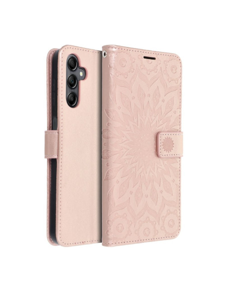 Etui MEZZO Book pour SAMSUNG A14 4G / A14 5G mandala or rose