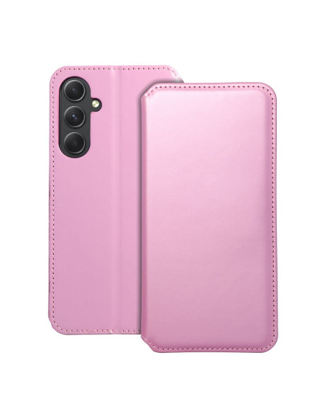 Etui double pour SAMSUNG A54 5G rose vif