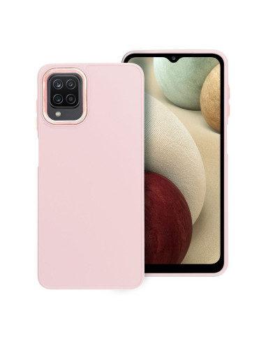 Coque FRAME pour SAMSUNG A12 / M12 rose poudré
