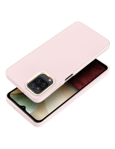 Coque FRAME pour SAMSUNG A12 / M12 rose poudré