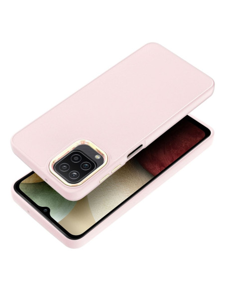 Coque FRAME pour SAMSUNG A12 / M12 rose poudré