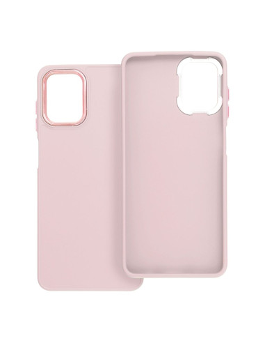 Coque FRAME pour SAMSUNG A12 / M12 rose poudré