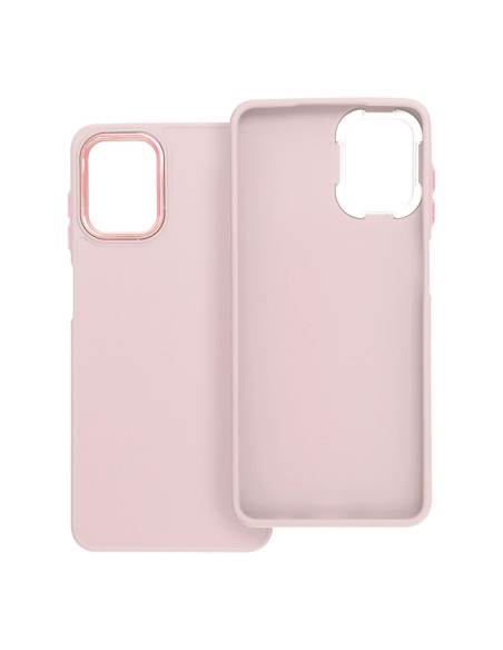 Coque FRAME pour SAMSUNG A12 / M12 rose poudré