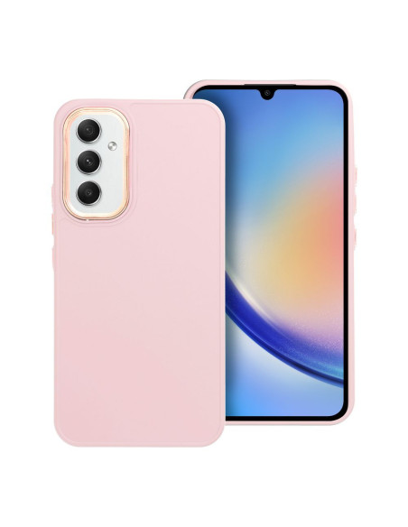 Coque FRAME pour SAMSUNG A54 5G rose poudré