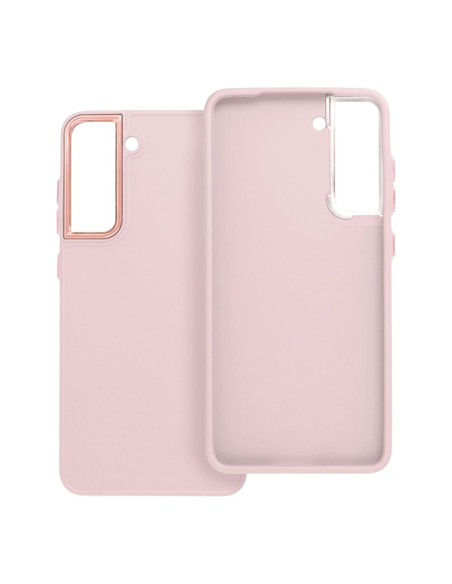 Coque FRAME pour SAMSUNG S21 FE rose poudré