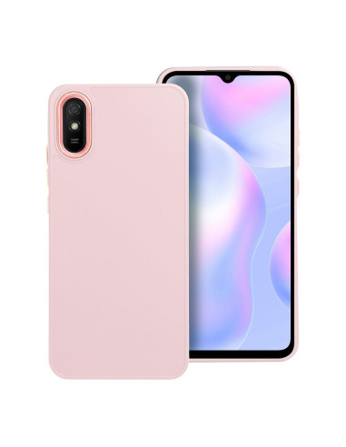 Coque FRAME pour XIAOMI Redmi 9AT / Redmi 9A rose poudré