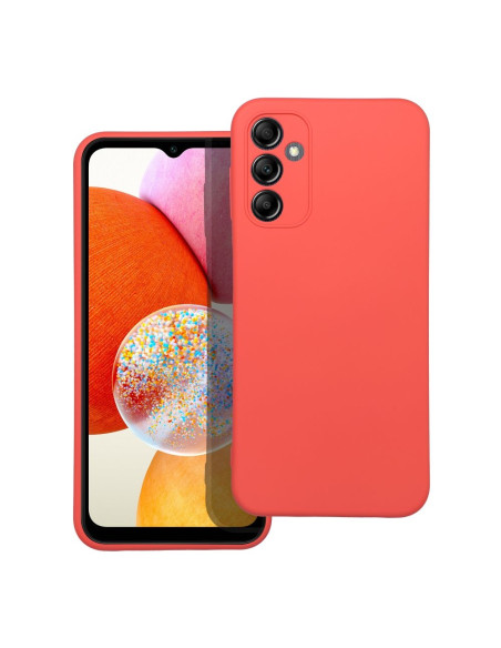 COQUE SILICONE pour SAMSUNG Galaxy A14 5G / A14 4G pêche
