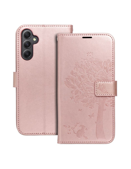 Etui MEZZO Book pour SAMSUNG A34 5G arbre or rose