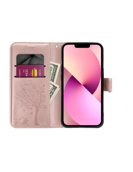 Etui MEZZO Book pour SAMSUNG A34 5G arbre or rose