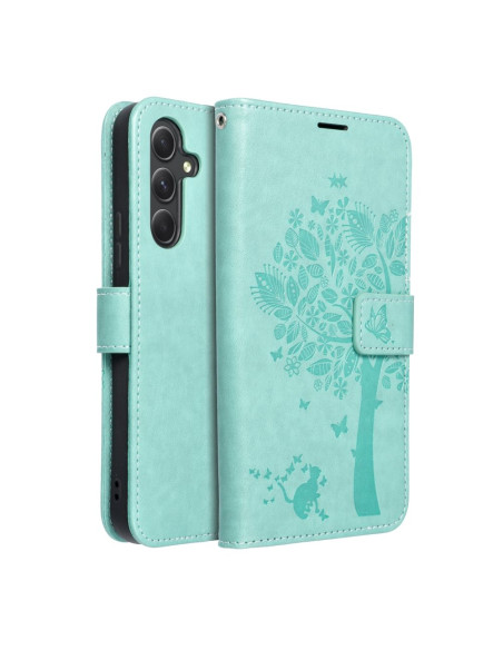 Etui MEZZO Book pour SAMSUNG A54 5G arbre vert