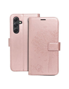 Etui MEZZO Book pour SAMSUNG A54 5G arbre or rose