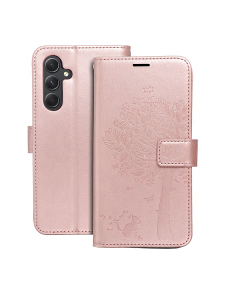 Etui MEZZO Book pour SAMSUNG A54 5G arbre or rose