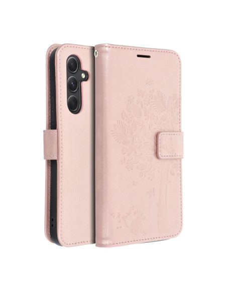 Etui MEZZO Book pour SAMSUNG A54 5G arbre or rose