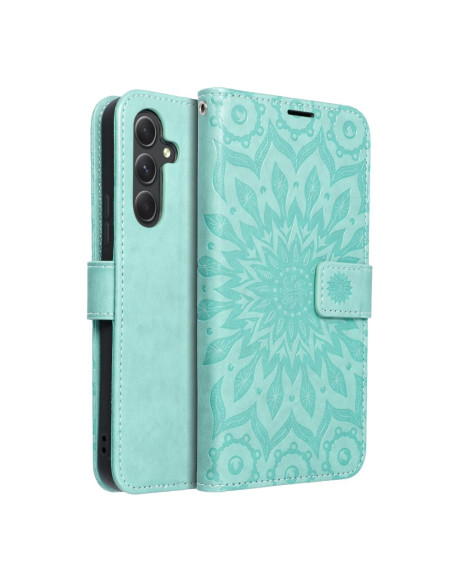 Etui MEZZO Book pour SAMSUNG A54 5G mandala vert