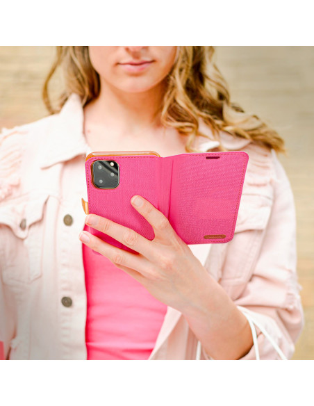 Etui Canvas pour SAMSUNG A54 5G rose