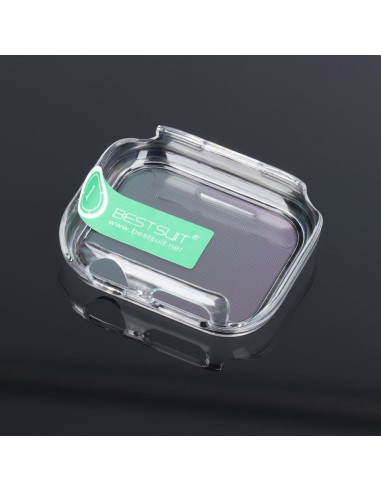 Bestsuit Coque de protection flexible avec verre pour Apple Watch series 7/8/9-41mm - transparent.