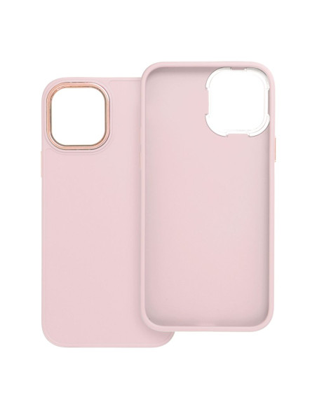 Coque FRAME pour IPHONE 12 / 12 Pro rose poudré