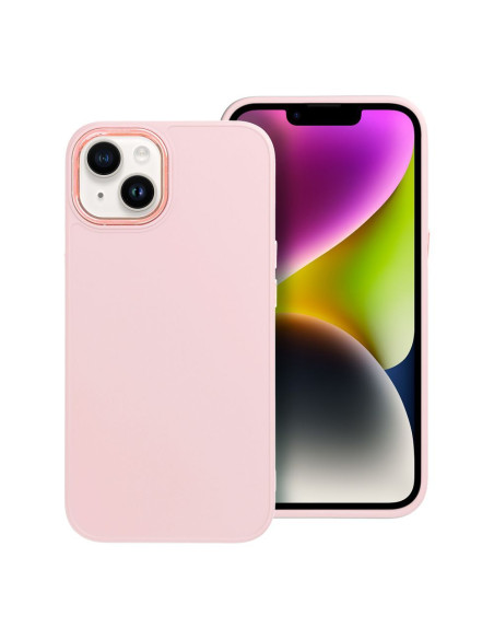 Coque FRAME pour IPHONE 13 rose poudré