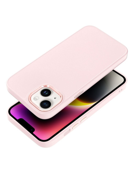 Coque FRAME pour IPHONE 13 rose poudré