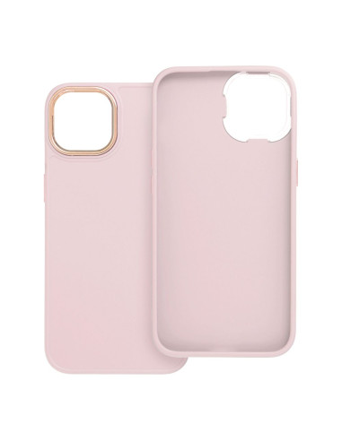 Coque FRAME pour IPHONE 14 rose poudré