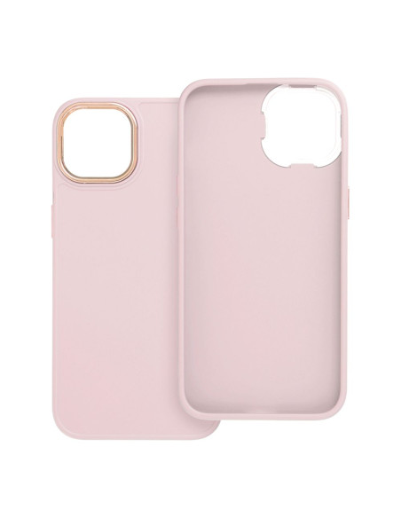 Coque FRAME pour IPHONE 14 rose poudré