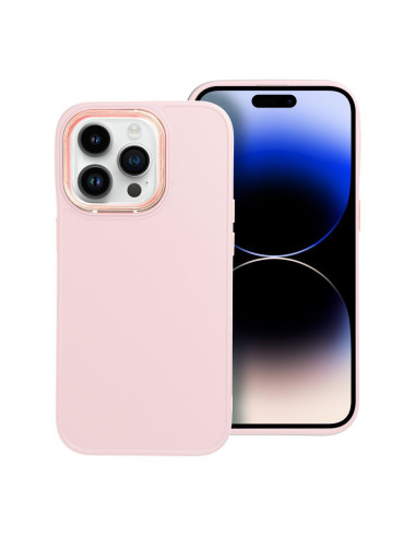 Coque FRAME pour IPHONE 14 Pro rose poudré