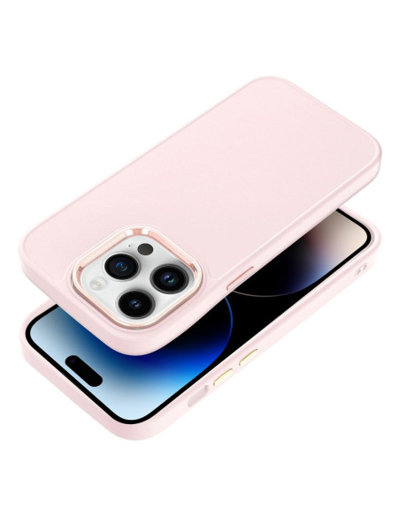 Coque FRAME pour IPHONE 14 Pro rose poudré