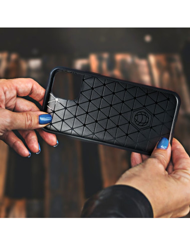 CARBON PRO Coque pour IPHONE 13 Pro noir