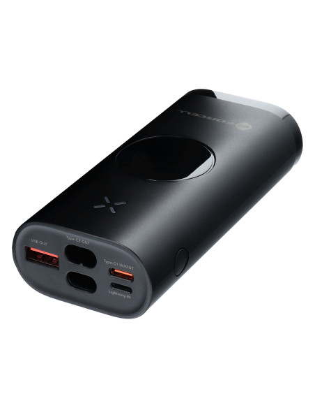 FORCELL F-ENERGY F10k1 powerbank compatible avec Apple Watch PD QC3.0 5A 22.5W 10 000 mAh noir
