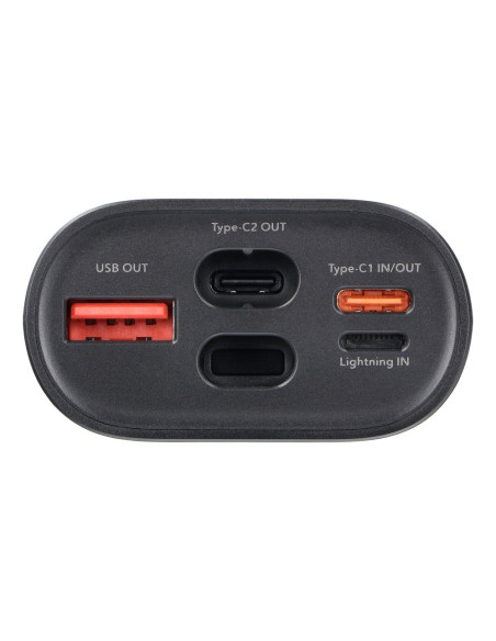 FORCELL F-ENERGY F10k1 powerbank compatible avec Apple Watch PD QC3.0 5A 22.5W 10 000 mAh noir