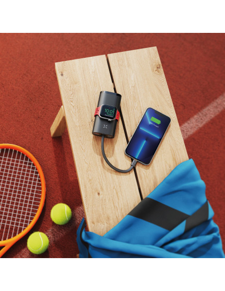 FORCELL F-ENERGY F10k1 powerbank compatible avec Apple Watch PD QC3.0 5A 22.5W 10 000 mAh noir