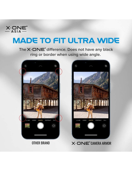Verre trempé X-ONE pour objectif de caméra Camera Armor - pour Samsung Galaxy S23 Ultra