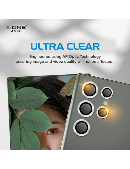 Verre trempé X-ONE pour objectif de caméra Camera Armor - pour Samsung Galaxy S23 Ultra