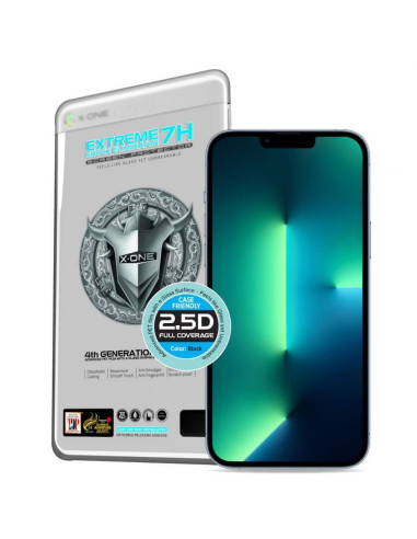 Verre trempé X-ONE Extreme Shock Eliminator 4th gen. - iPhone 13/13 Pro/14
