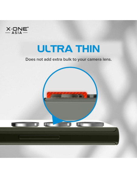 Verre trempé X-ONE pour objectif de caméra Camera Armor - pour Samsung Galaxy S23 Ultra