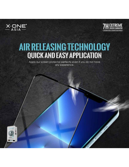 Verre trempé X-ONE Extreme Shock Eliminator 4th gen. - iPhone 13/13 Pro/14